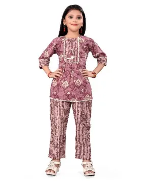 Beautiful Block Print Cotton Kids Co-ord Sets