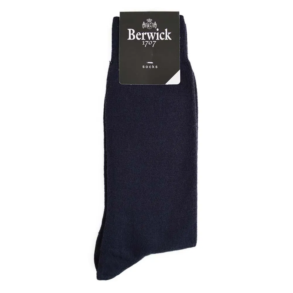 Berwick 1707 Over Calf Wool Blend Plain Socks