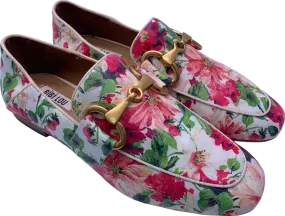 Bibi Lou Pink Floral Print Loafers UK Size 6