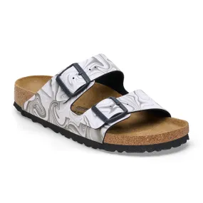 Birkenstock Arizona Birko-Flor Narrow Slide Sandal (Women) - Marble Black