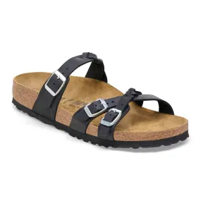 Birkenstock Franca Braided Oiled Leather Black 1026295