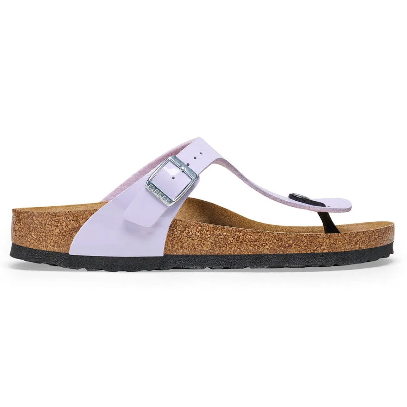 Birkenstock Gizeh Patent Purple Fog Birko-Flor Narrow Fit