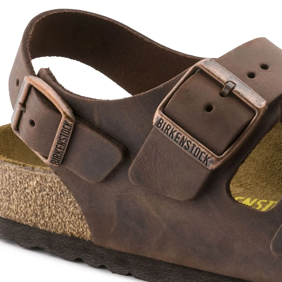 Birkenstock Milano Oiled Leather Habana Sandals