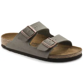 'Birkenstock' Women's Arizona Birkibuc Sandal - Stone (Narrow)