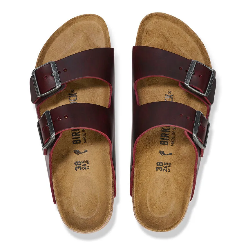 Birkenstock Women's Arizona Oiled Leather - Medium/Narrow - Zinfandel