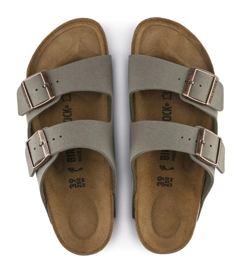 Birkenstock Womens Arizona Soft Footbed Stone Slip On Sandal - 151213