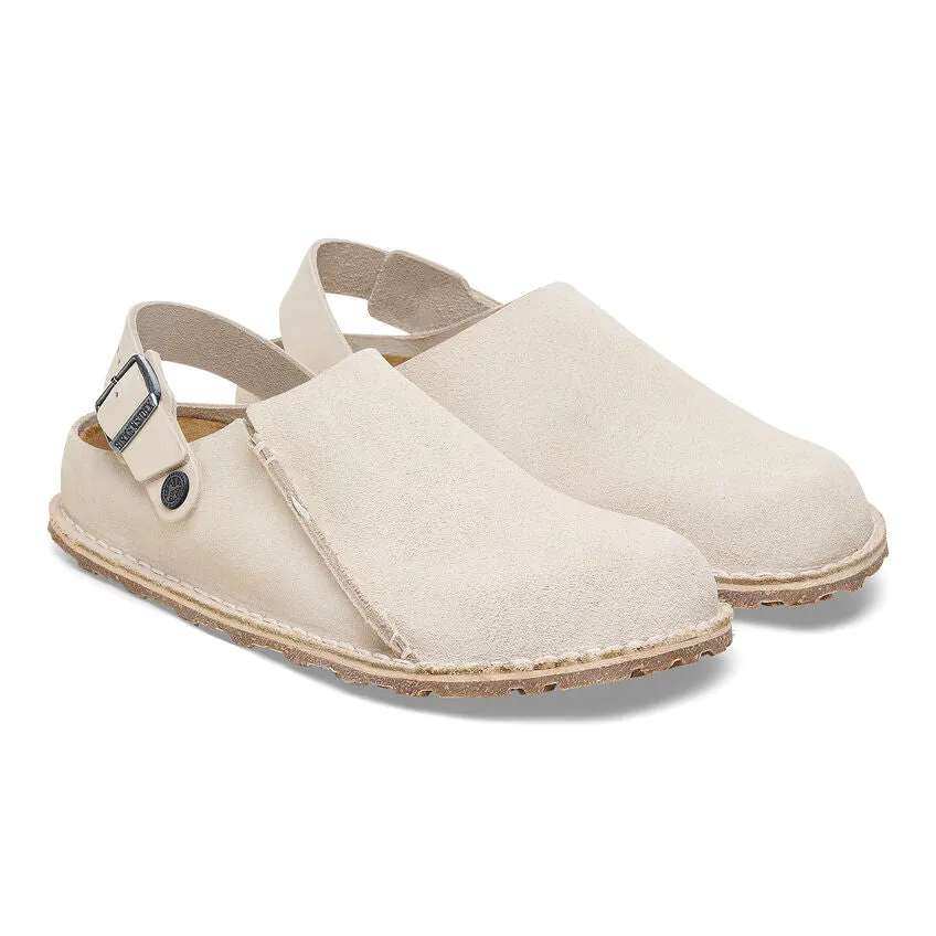 'Birkenstock' Women's Lutry Premium Suede Slipper - Eggshell