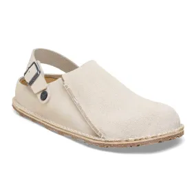 'Birkenstock' Women's Lutry Premium Suede Slipper - Eggshell