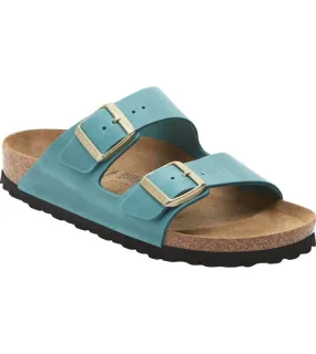 Birkenstocks Womens Arizona Oiled Leather Blue Sandal - 1026537