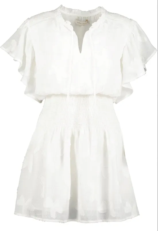 Bishop & Young - Lala Flutter Sleeve Dress Salt