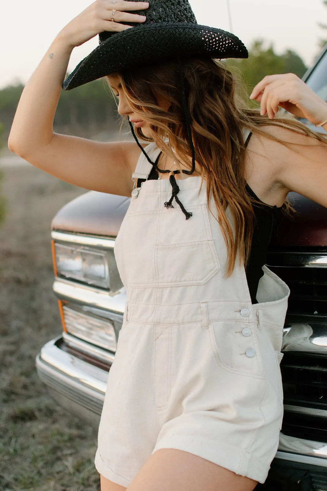 Black Braided Straw Cowgirl Hat