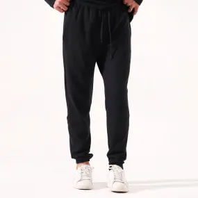 Black Waffle Knit Trouser