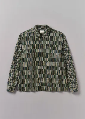 Block Print Camp Collar Shirt | Golden Sand