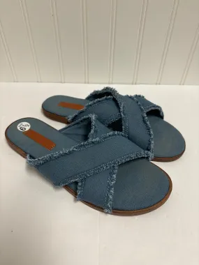 Blue Sandals Flats Nautica, Size 6.5