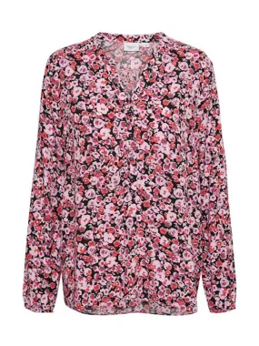 Blusenshirt Eda rosé flowerprint