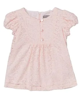 Blush Lace Cap-Sleeve Top