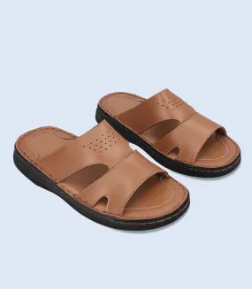 BM4822-BROWN-Men Comfort Slipper