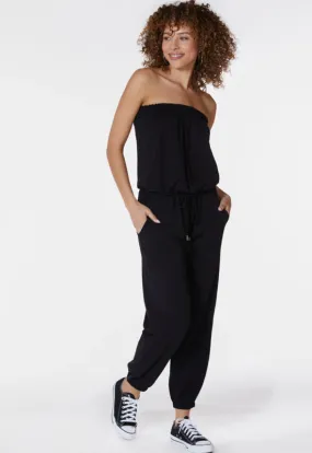 Bobi - Strapless Jumpsuit Black