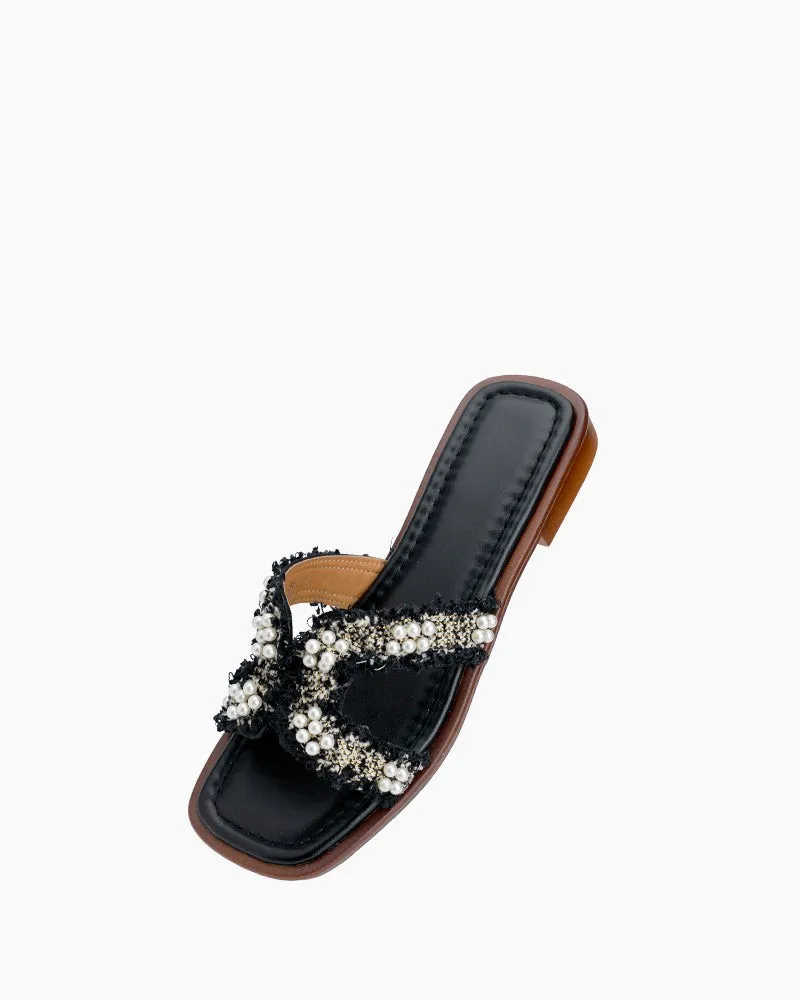 Bohemian Pearl Comfortable Flat Sandals