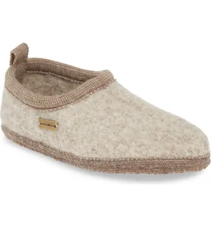 Boiled Wool Slipper "Freddie" in Natural