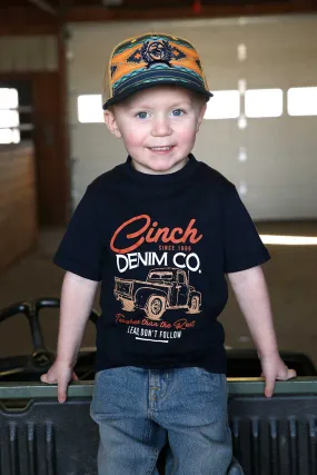 BOYS NAVY TRUCK CINCH TEE SHIRT