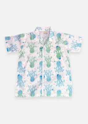 Boys Printed Shirt - Octopus