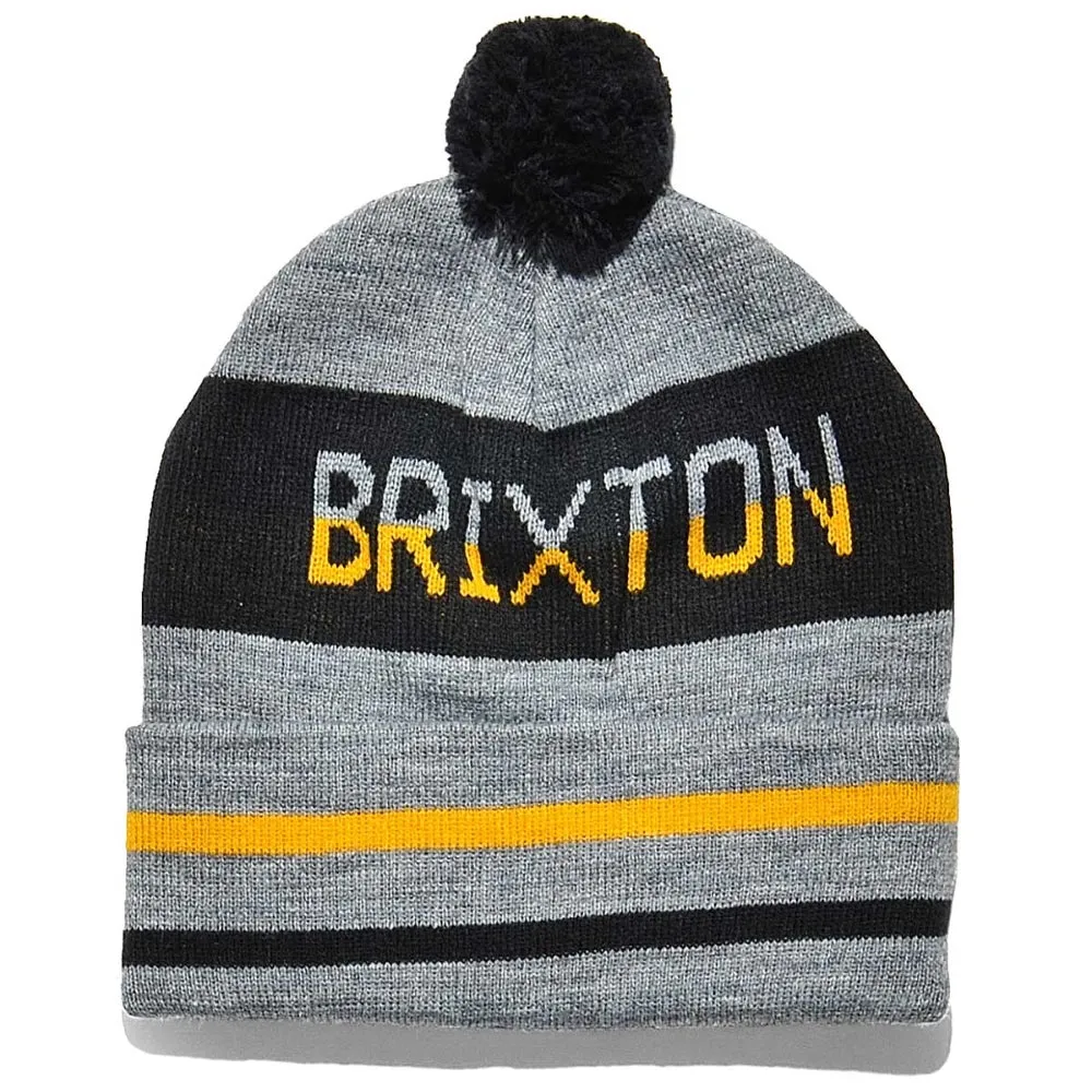 Brixton Fairmont Pom Beanie Light Heather Grey