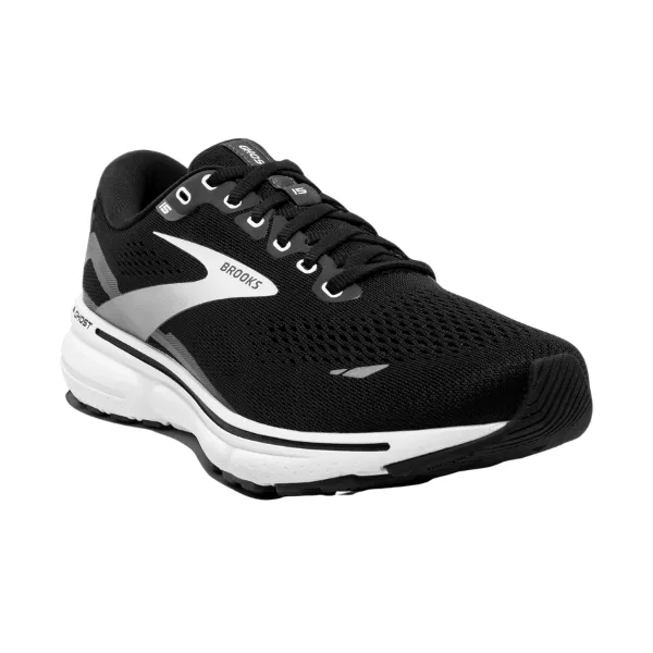 Brooks Men's Ghost 15 Black/Blackened Pearl/White