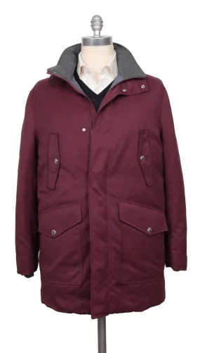 Brunello Cucinelli Burgundy Red Jacket