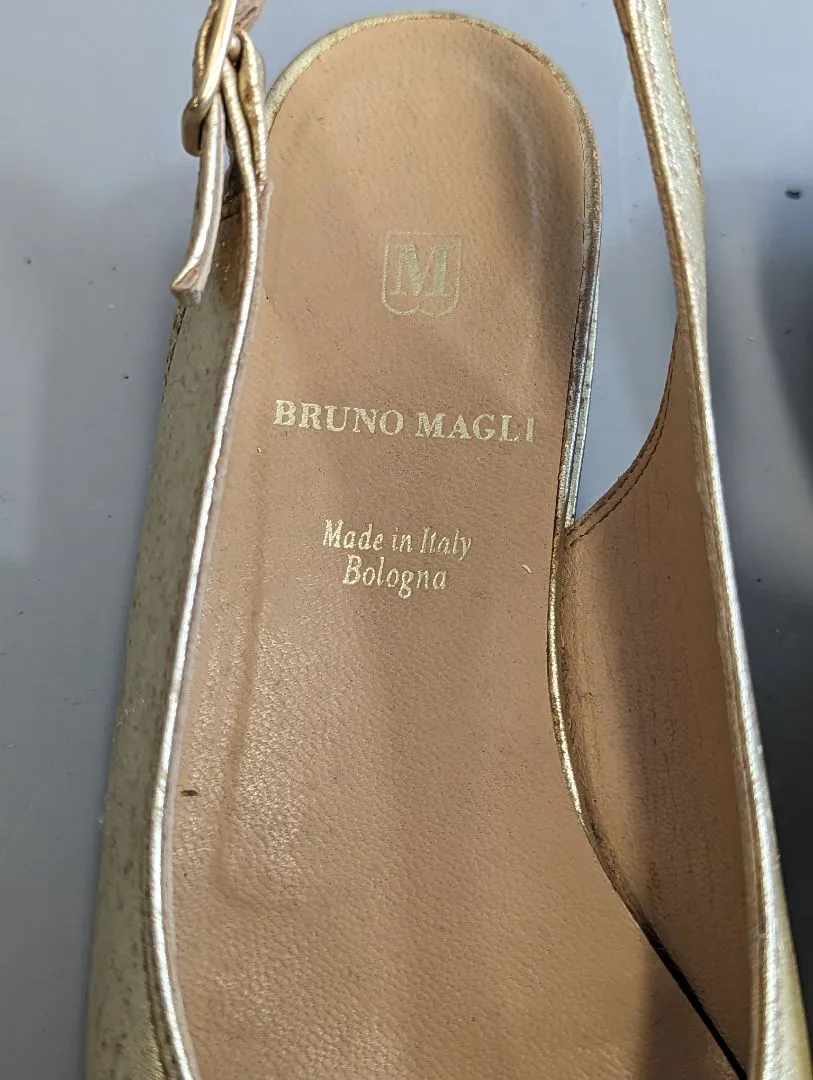 Bruno Magli Gold Sandals (7)