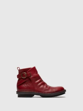 Buckle Ankle Boots FICO968FLY RUG RED