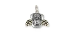 Bullmastiff Charm Jewelry Sterling Silver Handmade Dog Charm BM2-AC