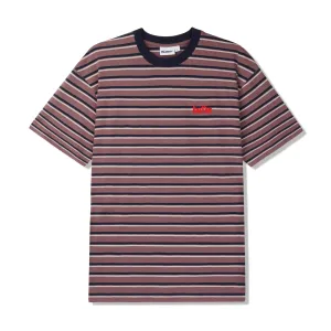 Butter Goods Gardens Stripe Tee - Brick