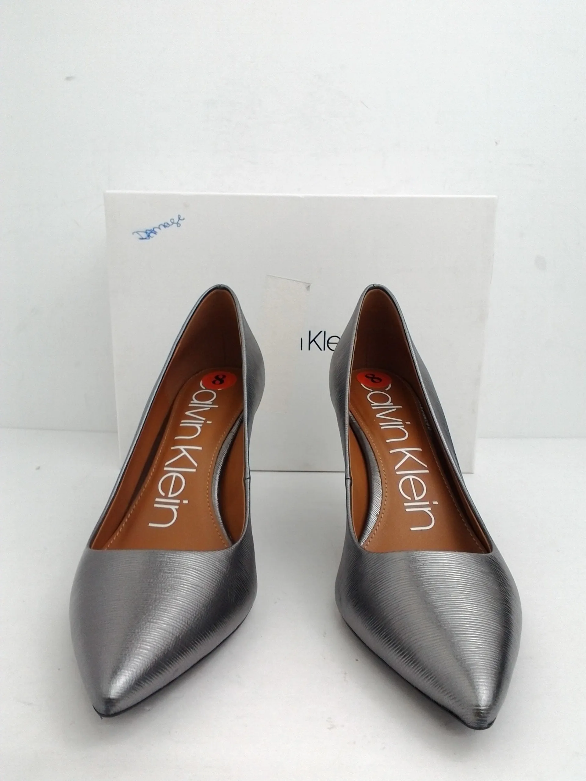 Calvin Klein Women's Gayle Metal Birch Size 8 M