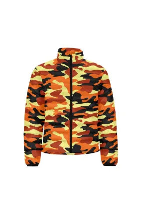 Camouflage Unisex Stand Collar Padded Jacket