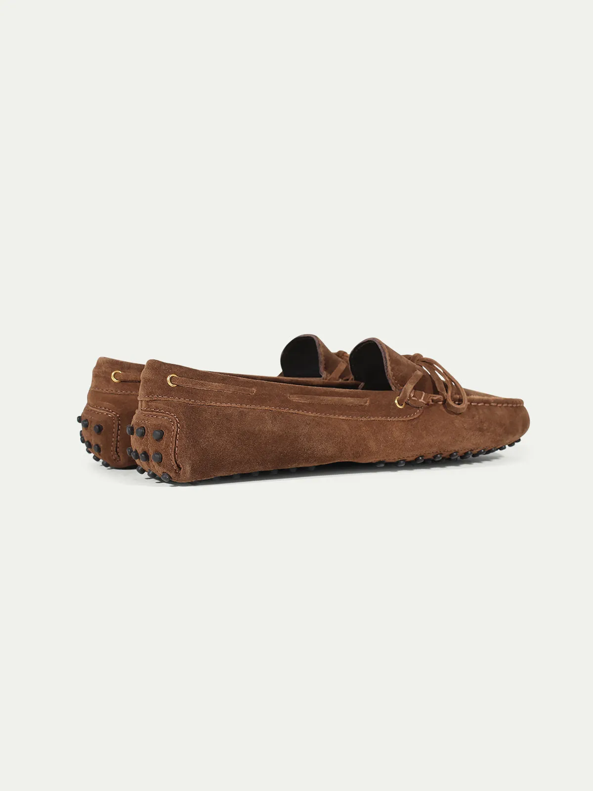 Caramel Suede Driving Shoes