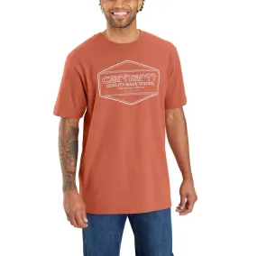 'Carhartt' Men's Loose Fit Heavyweight Graphic T-Shirt - Terracotta