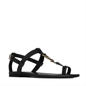 Cassandra Flats YSL, Black/Bronze