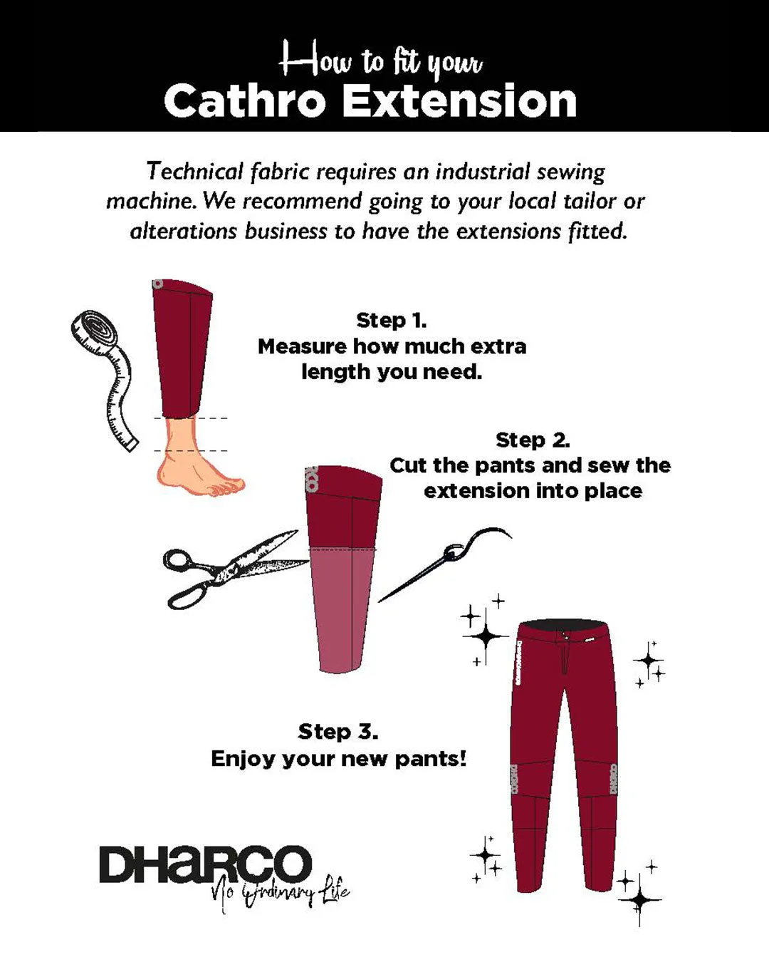 Cathro Extensions | Black