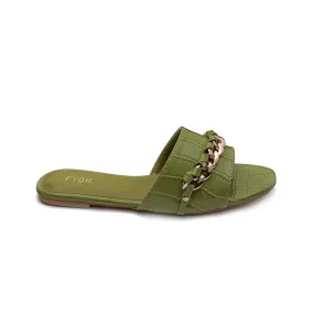 Chain Detailed Slide Sandal MY 226