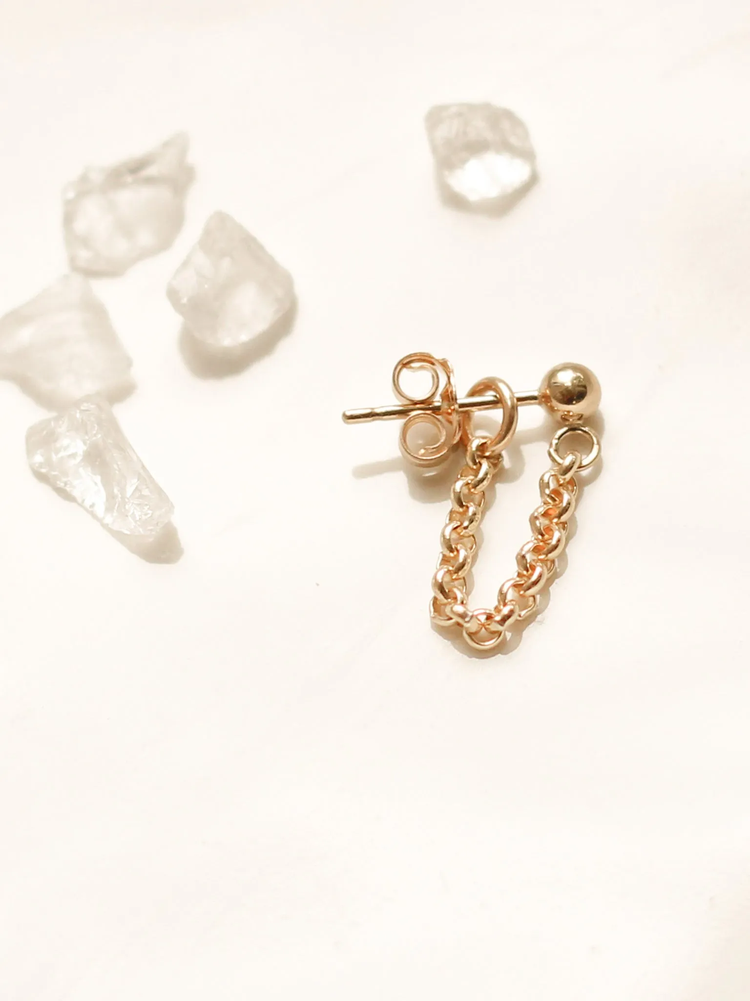 Chain Huggie Earrings