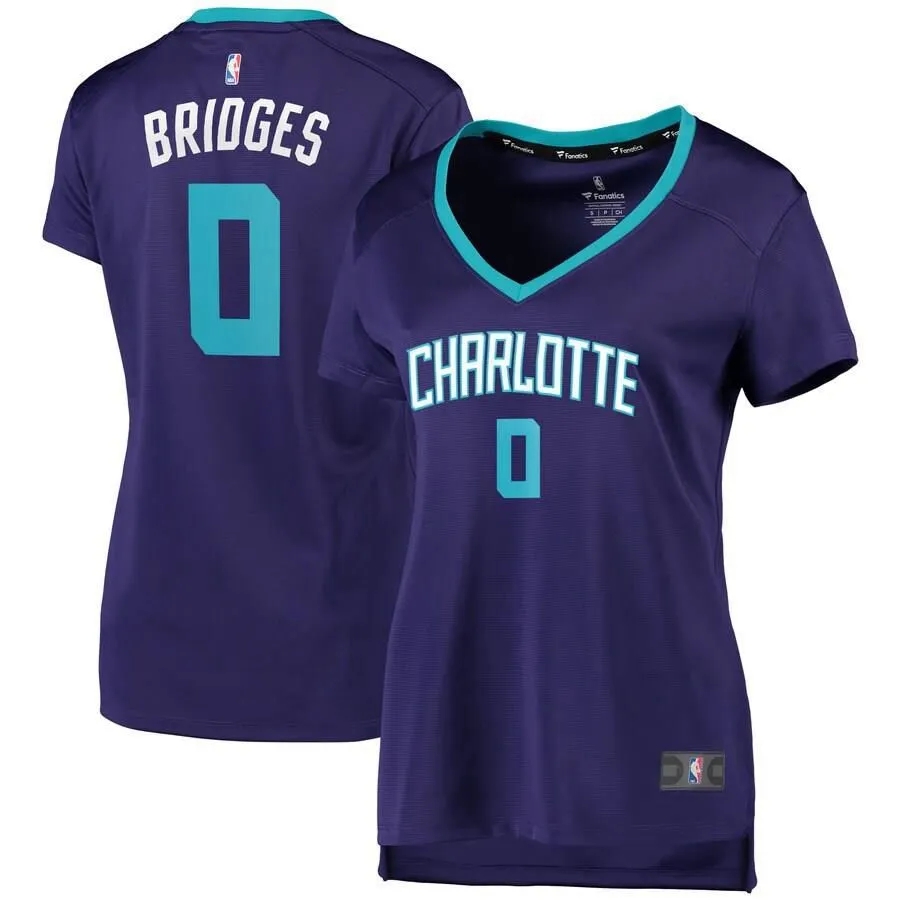 Charlotte Hornets Miles Bridges Fanatics Branded Replica Fast Break Player Statement Jersey Womens - Purple | Ireland J5351B1