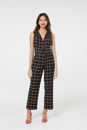 Checker Trousers in Blue and Yellow Plaid (Tartan)