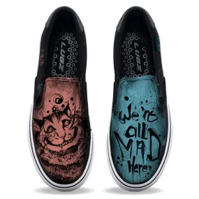 Cheshire Cat Unisex Slip ons