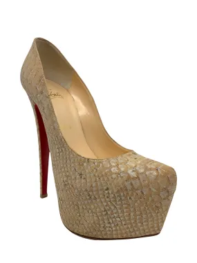 Christian Louboutin Cork Daffodile 160 Platform Pumps Size 7.5