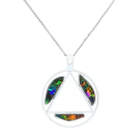 Circle of Peace Boulder Opal Necklace