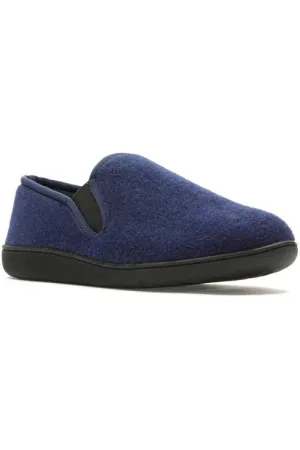 Clarks King Ease Navy mens slipper