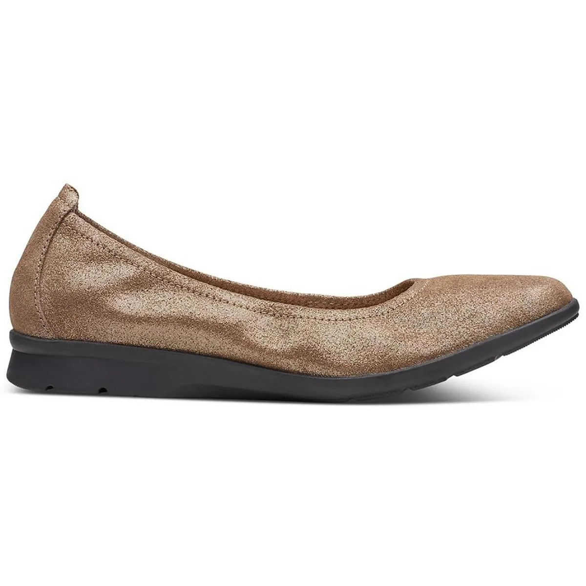 Clarks Womens Jenette Ease Metallic Perforated Slip-On Sneakers