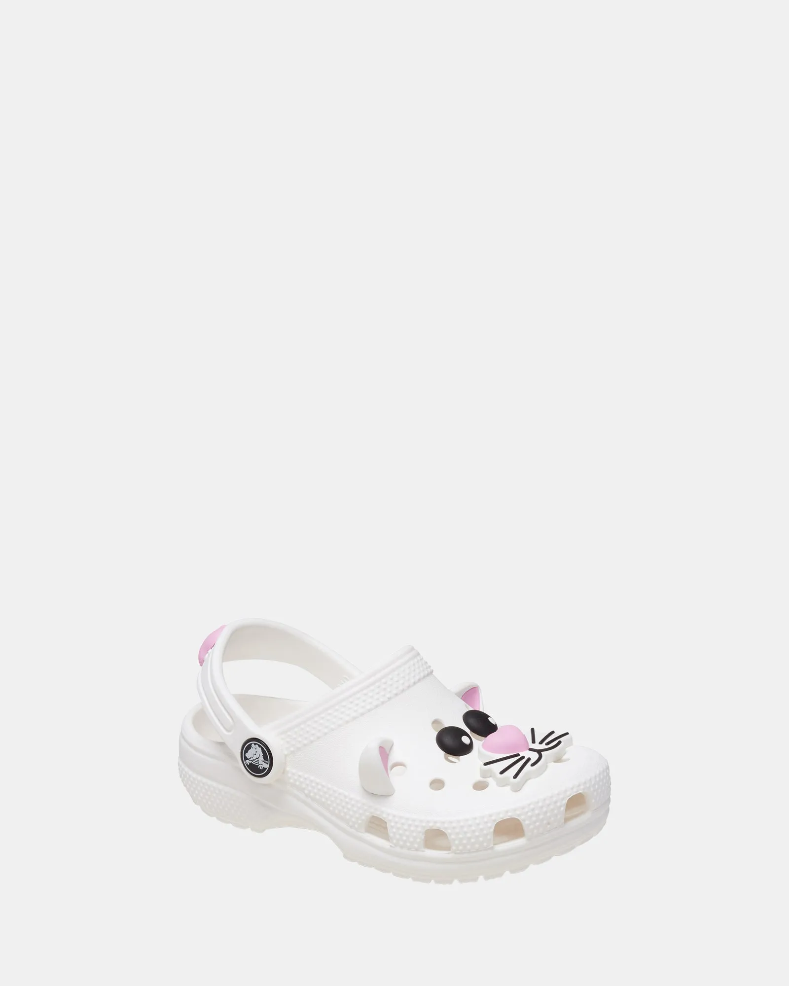 Classic Clog Fun Lab Cat Infant White/Pink