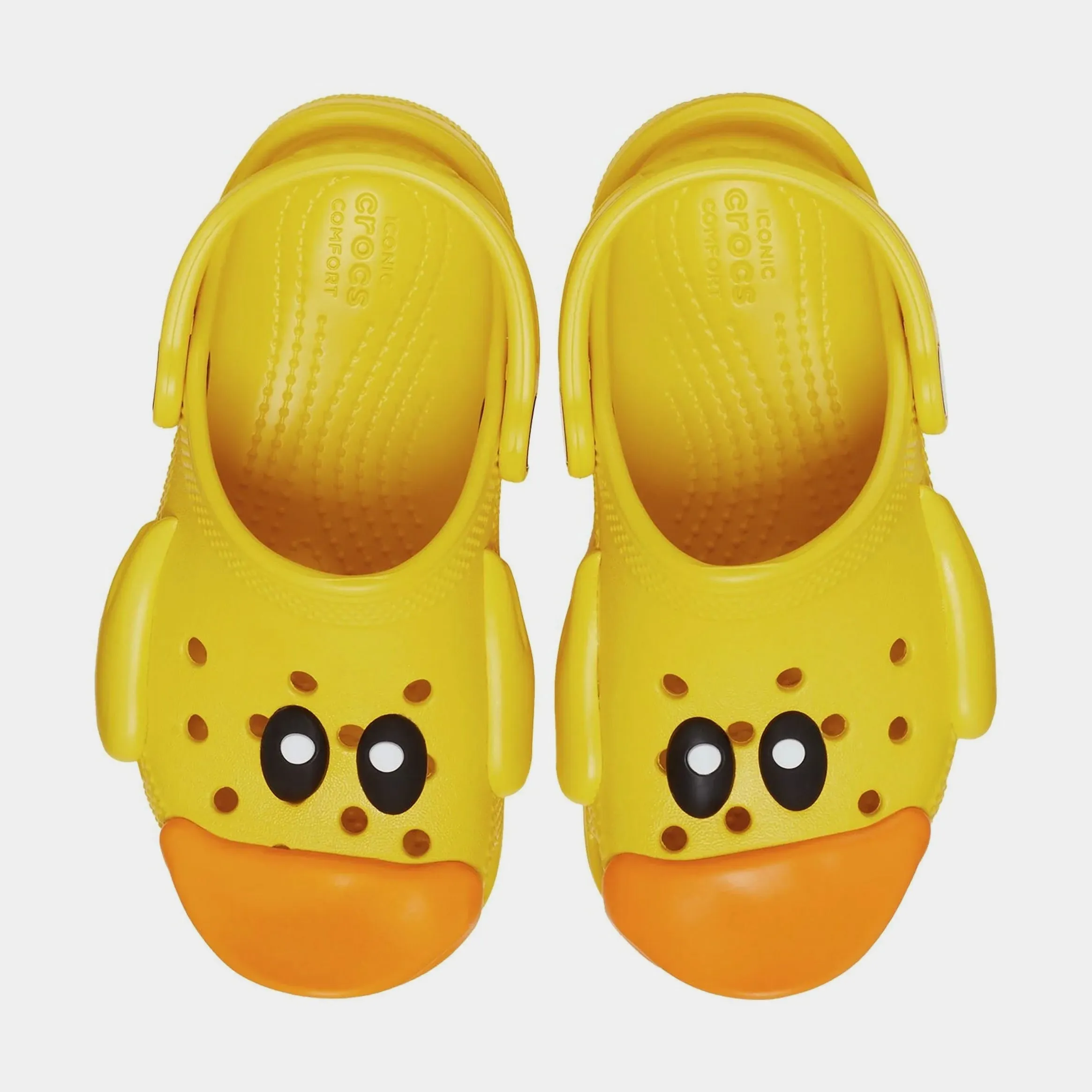 Classic Clog I am Ducky Infant Toddler Sandals (Yellow)